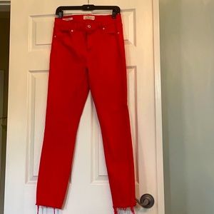 Lucky Brand Bridgette Skinny Red Jeans